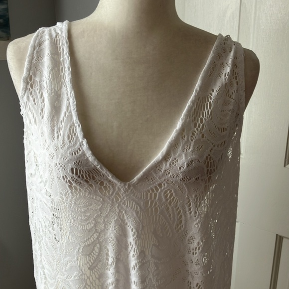 Lilly Pulitzer Finley NEW white beach resort lace cover up size L NWT - Picture 5 of 12